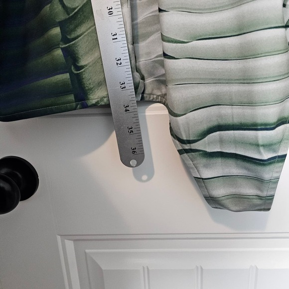 Making the Cut Bodysuit Womens 5X Green Printed Skeleton Stretch Long Sleeve - Picture 9 of 11